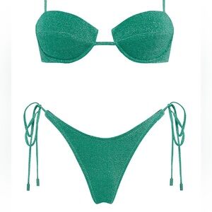 Mala Jaded Sparkle Triangl Bikini